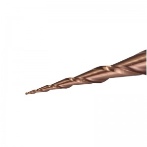 Tapered Ball Nose End Mill 1/4