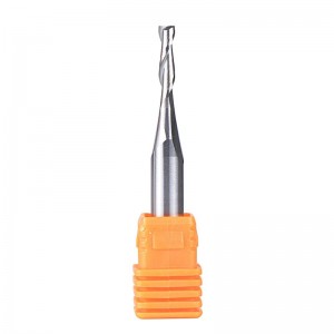Spiral Router Bits with Up Cut 1/8 inch Cutting Diameter, 1/4 inch Shank HRC55 Solid Carbide End Mill for Wood Cut, Carving