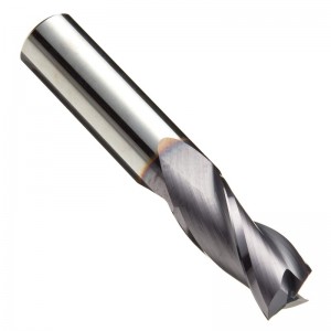 Carbide Square Nose End Mill, Inch, TiAlN Finish, Roughing and Finishing Cut, 30 Degree Helix, 3 Flutes, 1.5