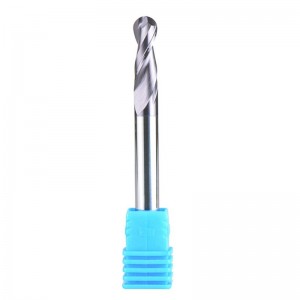 Ball Nose Carbide End Mill CNC Cutter Router Bits Double Flutes Spiral Milling Tool 1/4 inch Shank with 3 inch over Length