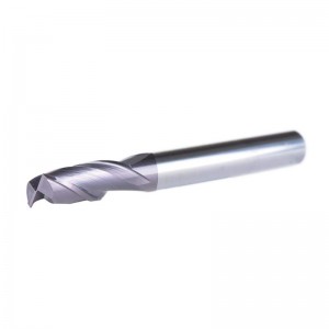 2 Flutes 1/4 inch Shank Square Nose End Mill Carbide CNC Upcut Router Bits Tiain Coated, 2 1/2 inches Length