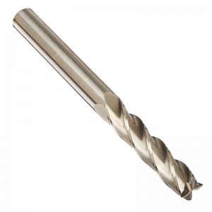 Extra Long Solid Carbide End Mill, 4 Flute, 3/8