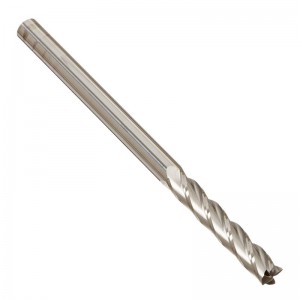 Extra Long Solid Carbide End Mill, 4 Flute, 1/4