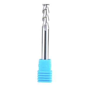 Carbide CNC End Mill For Aluminum, Plastics Cut 2 Flutes Router Bit Spiral Mill 1/4 Inch Shank