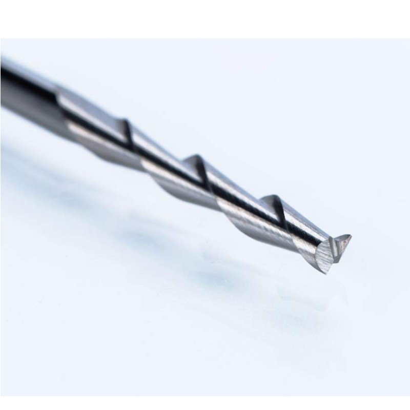 1/8" Shank Dia. Carbide Flat Nose End Mills Bits 2.5mm Cutting Dia. CNC Router Bits 2-Flute Spiral Cutter Tool, 22mm Cutting Edge Length