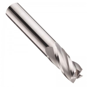 Carbide Micro Square Nose End Mill, Uncoated (Bright) Finish, 30 Deg Helix, 4 Flutes, 1.5