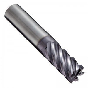 Carbide Square Nose End Mill, TIALN Multilayer Finish, 40 Deg Helix, 6 Flutes, 3